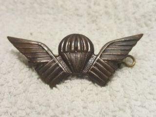 Rhodesian Rhodesia Army Selous Scouts Bronze Parachute Badge 0651