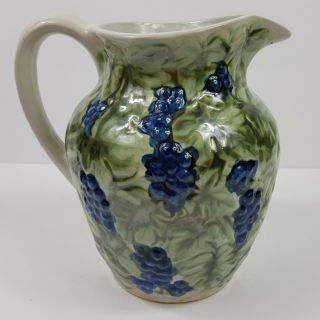 John Taylor Ceramics Grape Pitcher Leaves Water Tea Farmhouse USA French 3