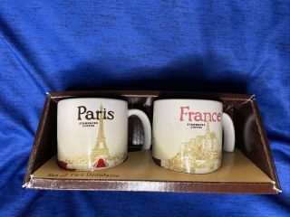 Starbucks Coffee Set Of Two Demitasse Paris France