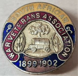 Rare Pre Ww1 British Boer War Old Comrades Association Enamel Badge