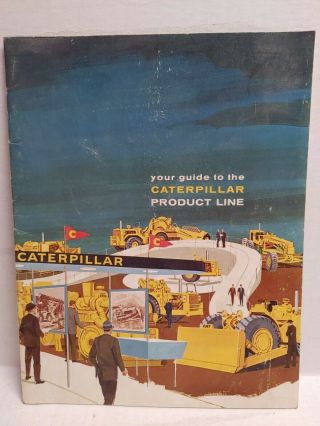Vintage 1950s Caterpillar Product Line Brochure Powell Equipment Co.  Ltd.