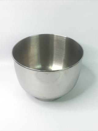 Vintage Sunbeam Mixmaster Replacement 6 " Small Mixing Bowl Stainless Steel Usa
