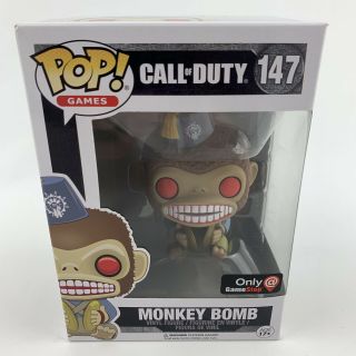 Funko Pop Call Of Duty Monkey Bomb 147 Gamestop Exclusive Vaulted Vinyl Figure 2