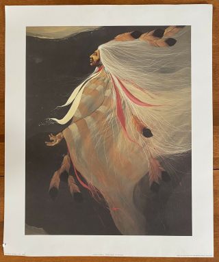 Frank Howell,  “Night Wind” - 1988 Lithograph,  Unframed 2