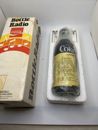 Vintage Coca Cola Coke Bottle Radio