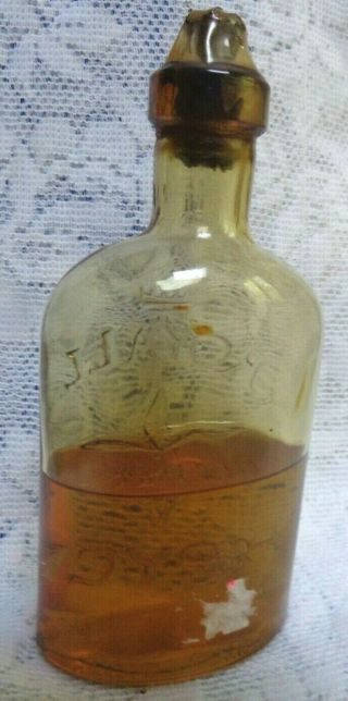Vintage Royall Spyce England Lyme Ltd Amber Bottle 2