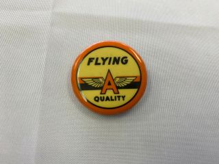 Vintage Tidewater Oil Co Flying A Quality Pin