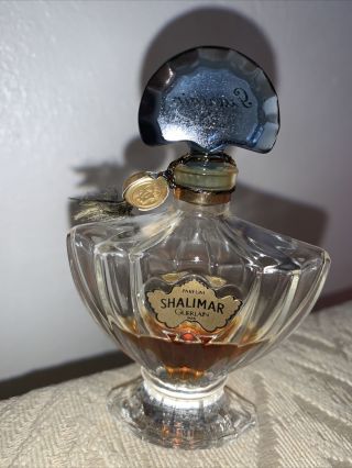 Vintage Shalimar Perfume In Baccarat Bottle