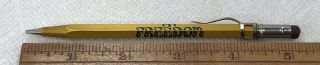 Freedom Gas And Oil Company Mechanical Pencil Vintage Pennsylvania Advertising
