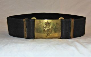 Vintage The Irish Regiment Of Canada Military Canadian Uniform Belt Brass Buckle