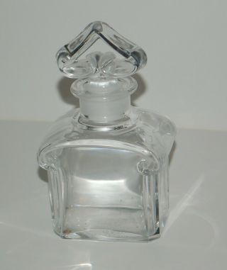 Baccarat Guerlain Crystal Glass Perfume Bottle France 5 1/2 "