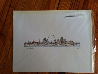 John Pils “the City Of St.  Louis” Colored Poster & Union Station Postcard