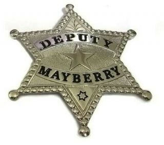 Mayberry Deputy Sheriff Police Badge - Don Knotts As Barney Fife (prop)