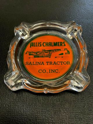 Vintage Allis Chalmers Salina Tractor Co.  Inc Advertising Ashtray Salina Kansas
