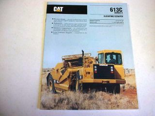 Caterpillar 613c Series 2 Scraper Color Brochure  B2