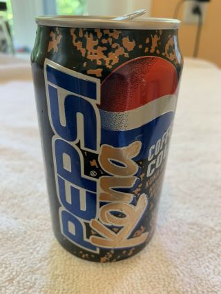 Pepsi Kona Coffee Cola 1996 Philadelphia Test Market Can Opened Very Rare - Look