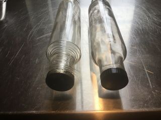 2 Old Depression Clear Rolling Pins