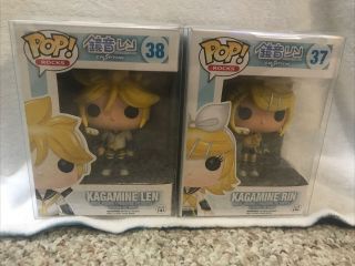Kagamine Rin And Len Crypton Funko Pop 37 38 Vinyl Vaulted Vocaloid Set Of Two