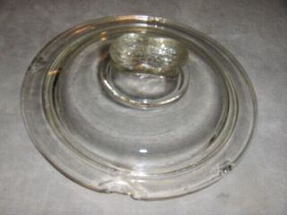 Vintage Clear Glass Planters Mr.  Peanut Jar Lid W/ Peanut Finial