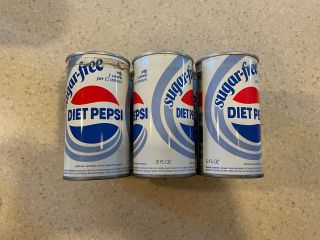 Vintage Sugar Diet Pepsi Cola Soda Pop Can 6 Pack Factory Empty