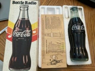 Vintage Coca Cola Coke Bottle Radio