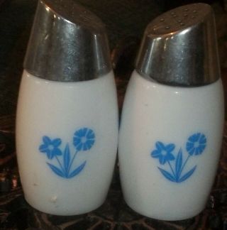 Corning Ware Blue Cornflower Salt And Pepper Shakers
