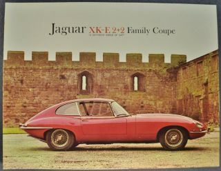 1966 Jaguar Xk - E 2,  2 Coupe Sales Brochure Folder 66
