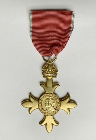 Order of the British Empire O.  B.  E.  Badge member award OBE medal 2
