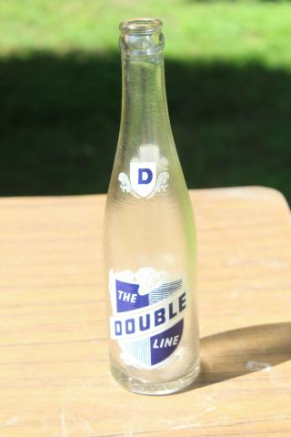 Birmingham Alabama Double Cola Acl Bottle Blue White Line 1948 Ala Al 10 Oz Rare