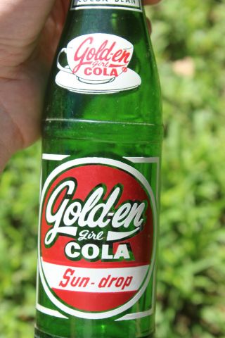 Birmingham Alabama Golden Girl Cola Sun Drop Acl Bottle Try Me Bottling Rare Ala 2