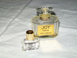 Vintage Joy Jean Patou Paris Mini Edt 1.  5 Fl Oz Parfum Perfume Bottles
