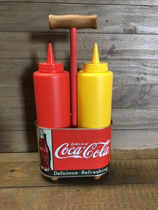 Coca Cola Ketchup Mustard Condiment Holder Carrier