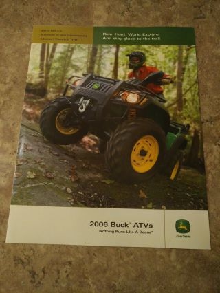 John Deere Buck Atv Fold Out Brochure