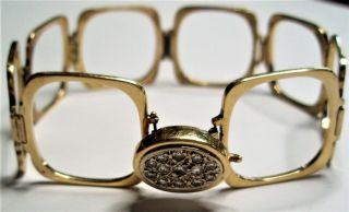Incredible RARE Antique 14K Yellow Gold Combination Ring Bracelet Pave ' Diamond 2