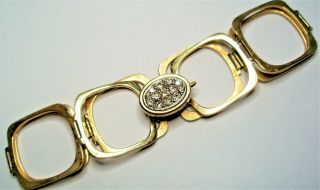 Incredible RARE Antique 14K Yellow Gold Combination Ring Bracelet Pave ' Diamond 3