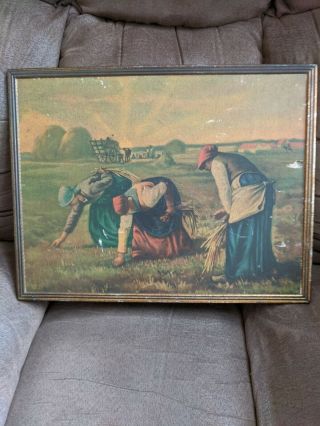 Vintage Realism Print “the Gleaners” By Jean - Francois Millet