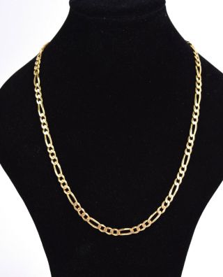 Italian Vintage Estate 14k Solid Yellow Gold Chain Link Necklace
