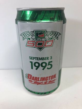 1990s Vintage Aluminum Mountain Dew Can Darlington Nascar Southern 500