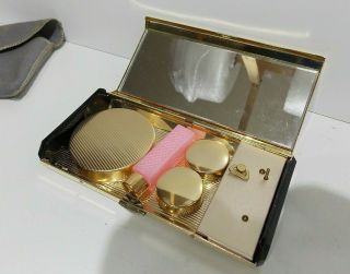 Musical Powder Compact Vanity Case,  M.  O.  P Lid,  Perfume Bottle Cream Pots