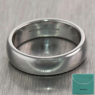 Tiffany & Co.  Platinum Wedding Band Ring