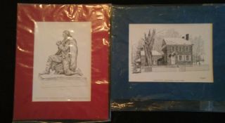 Clark M Goff,  Set Of 2 Prints From Valley Forge,  Pa - Pre - Owned