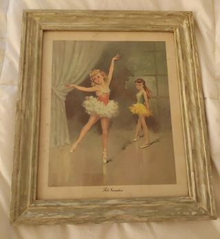 Vintage Florence Kroger Ballet Print For Donald Art Framed,  Print