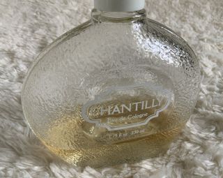 Vintage Bottle of Chantilly Eau De Cologne Houbigant 7.  75 Oz 20 Full 2