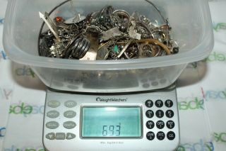 690,  Grams Of 925 Sterling Silver Broken Scrap Jewelry For Repair Or Reclaim