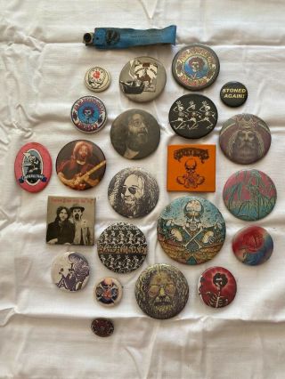 Vintage Grateful Dead Neil Young Jimi Hendrix Bob Marley Buttons 41 Total Wow