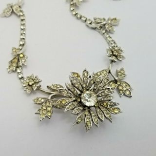 Vintage 1950’s MITCHEL MAER for CHRISTIAN DIOR ‘En Tremblant’ Flower Necklace 6