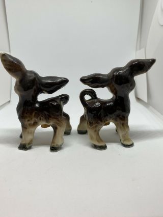 Vintage Donkey Salt and Pepper Shakers - Victoria Ceramics - Japan 3