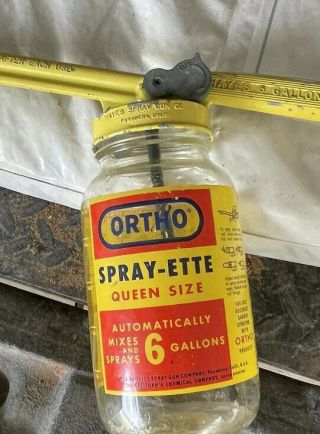 Vintage Ortho Spray - Ette Queen Size W/hayes 6 Yellow Spray Gun (1963)