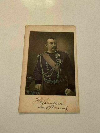 Kp106) Union Army General Philip Sheridan Portrait Civil War 1888 Engraving