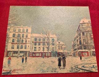 Maurice Utrillo 1934 Framed 8x10 Inch Print Rue Jeanne D’Arc Prolongee a Paris 2